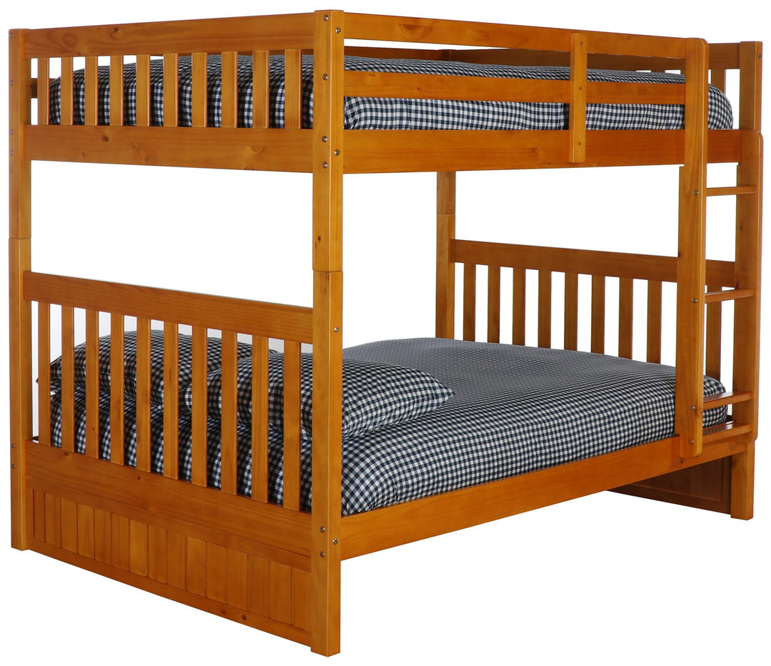 Full over full loft bed - Honey