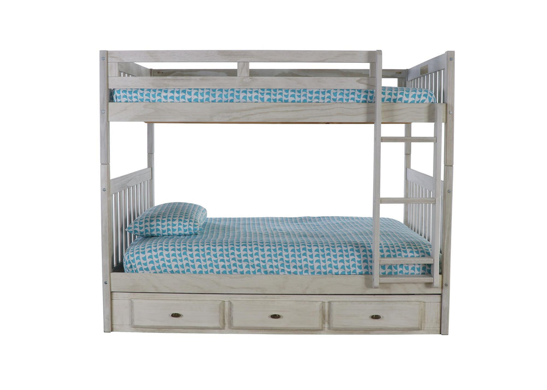 Full on full bunk with three pull-out drawers - Ash