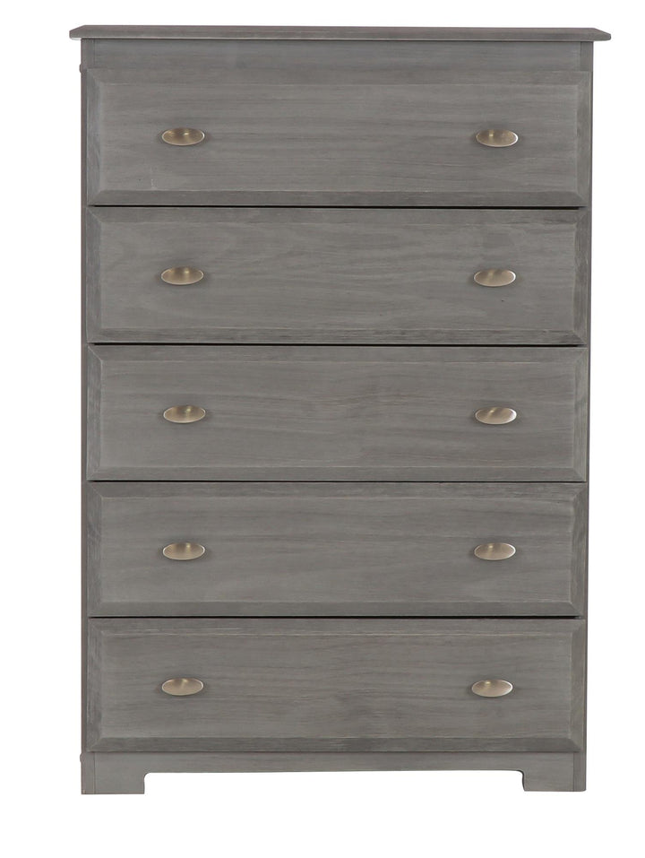 5 drawer chest tall - Charcoal