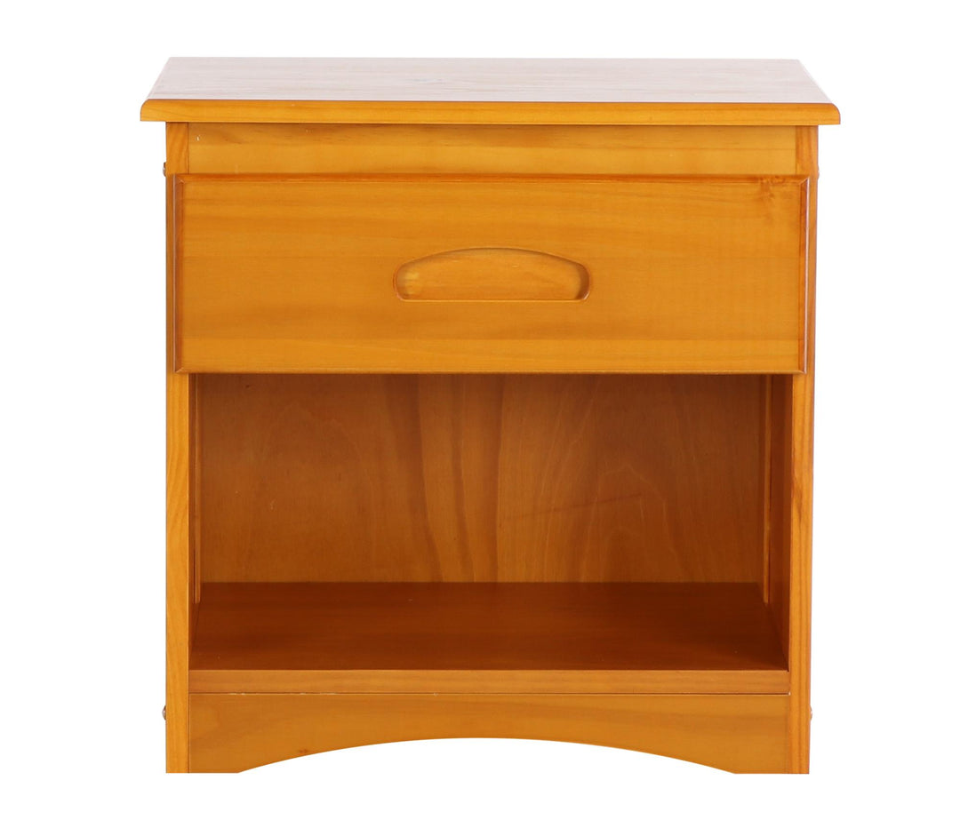 Bedside table with one drawer - Honey