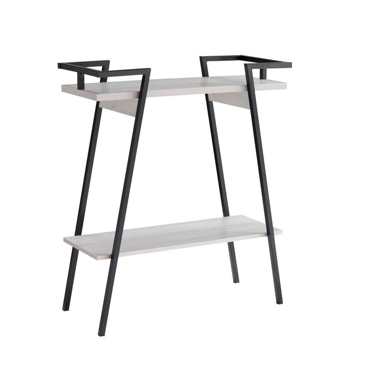 console table with 2 shelves - Walnut