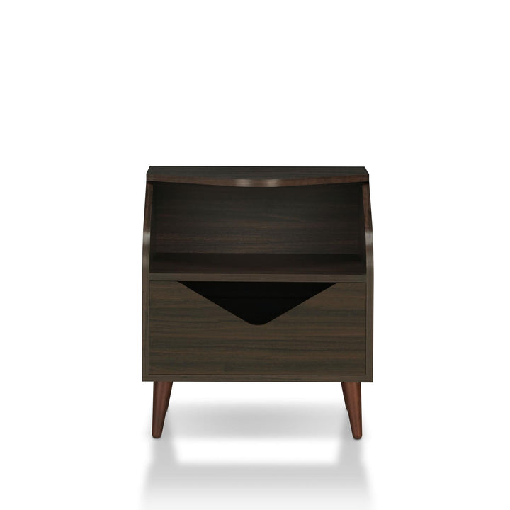nightstand open shelf - Dark Brown