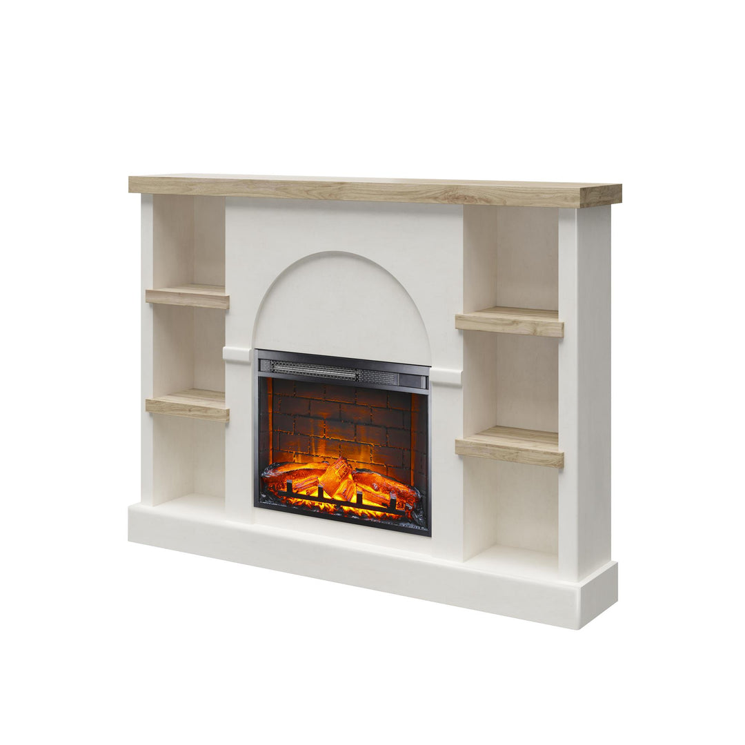 Winston's fireplace designs with book storage -  Plaster