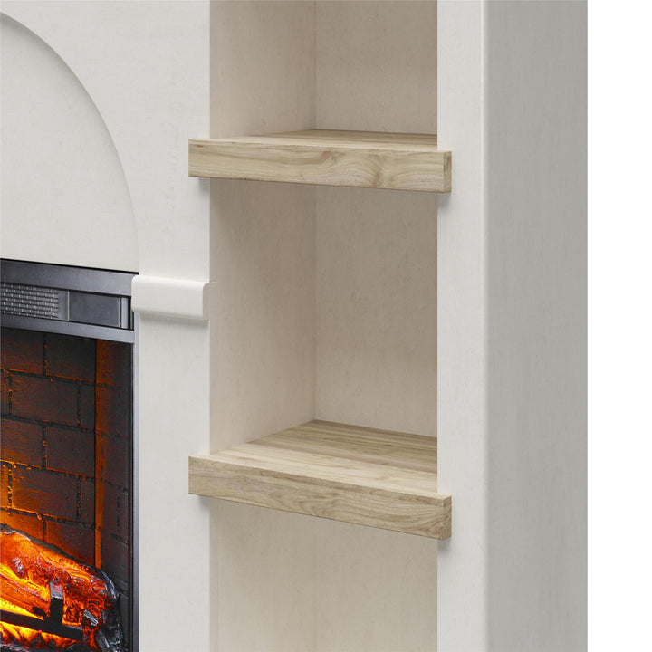 Winston fireplace mantel storage solutions -  Plaster