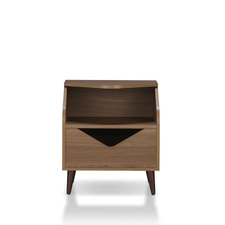 nightstand open shelf - Light Walnut