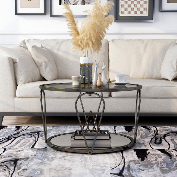 31 inch coffee table - Black / grey