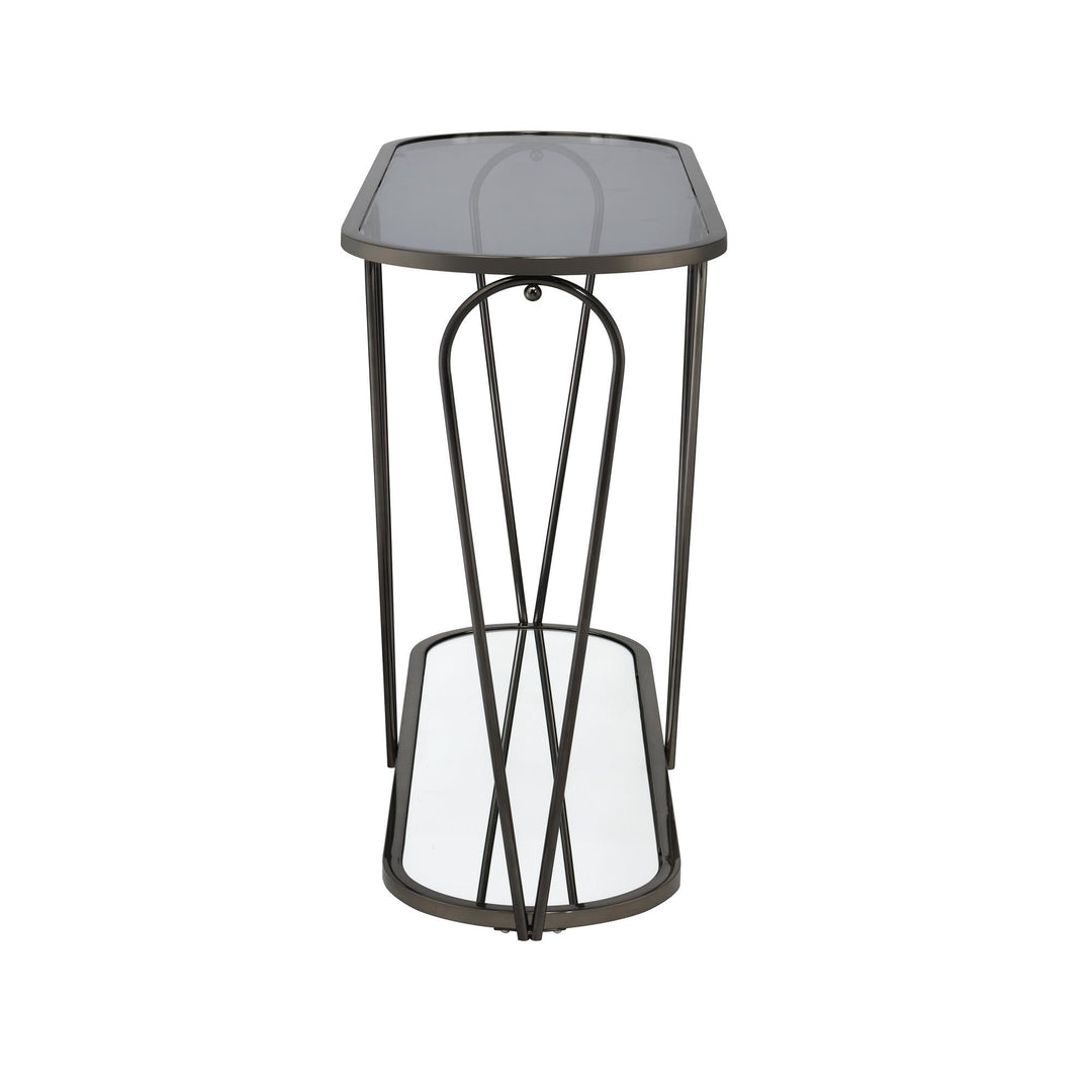 metal frame console table - Black / grey