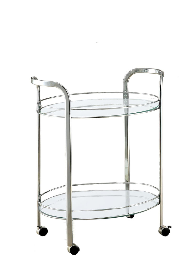 rolling kitchen cart - Chrome