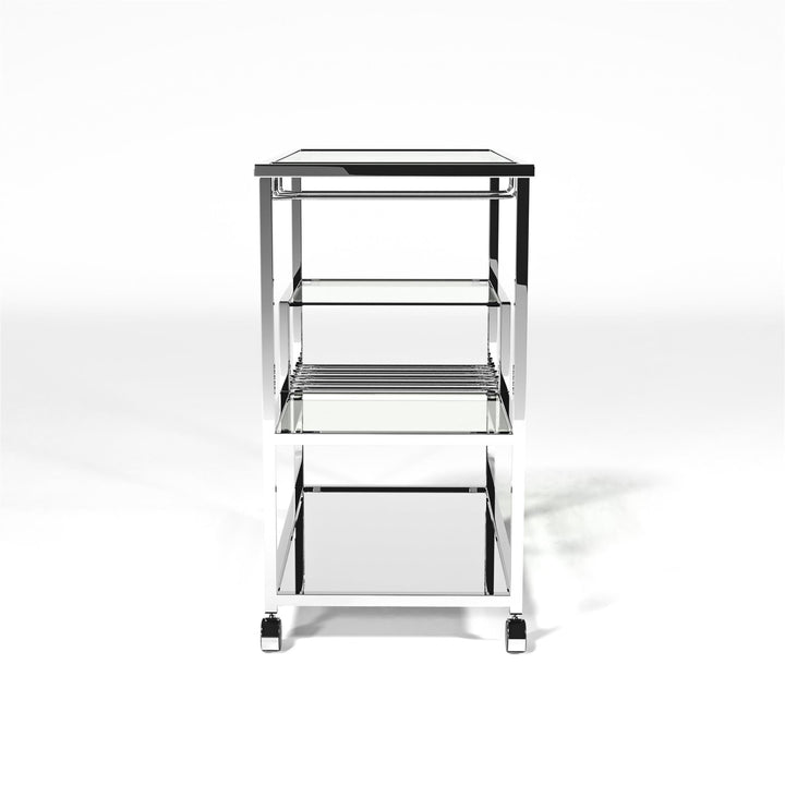 Serving  cart with shelf - Chrome