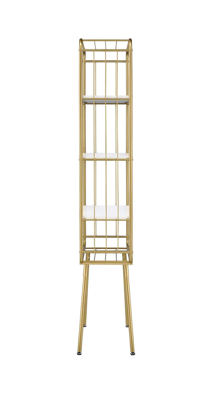 open shelf display cabinet - Gold