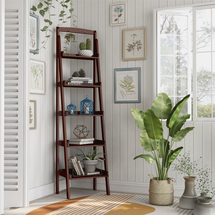 5-Tier Ladder Style display stand - Espresso