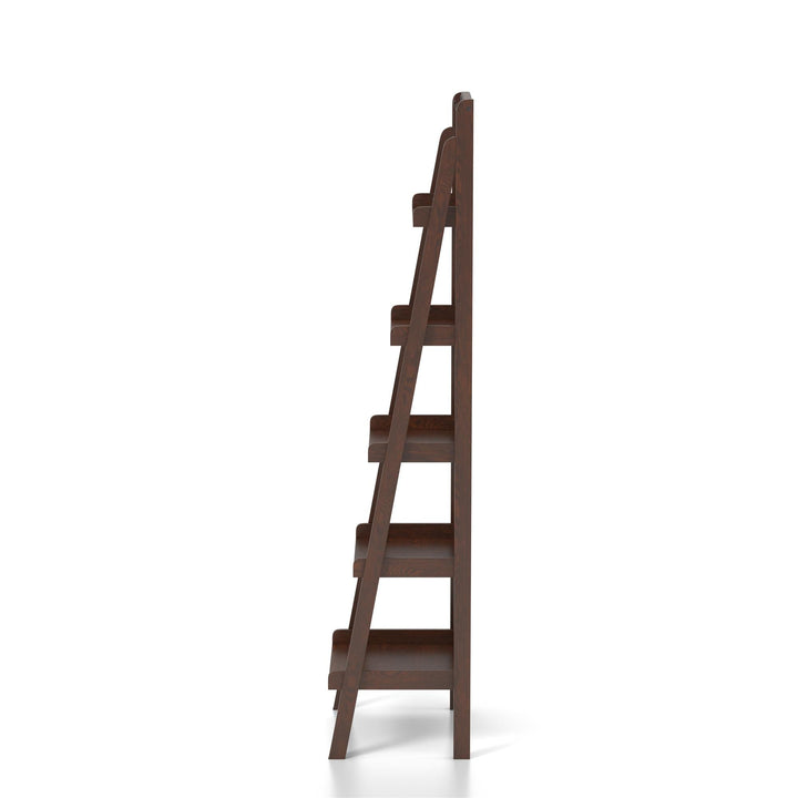 5-Tier Ladder Style Bookcase & Display Stand - Espresso