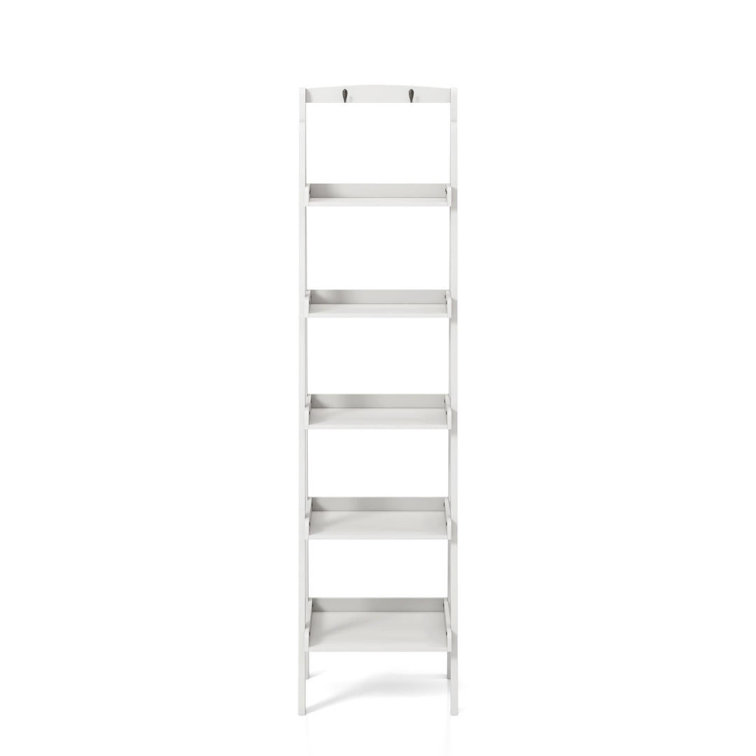 ladder style bookcase - White