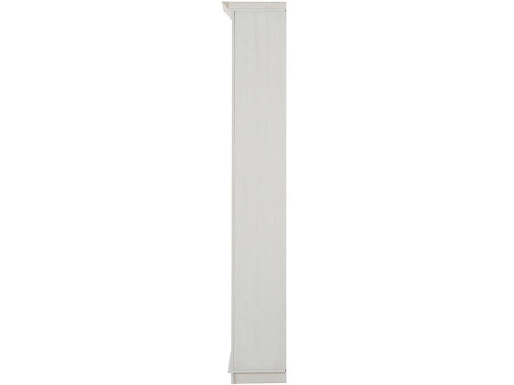 Anita Solid Wood 6 Shelf Open Bookcase - White