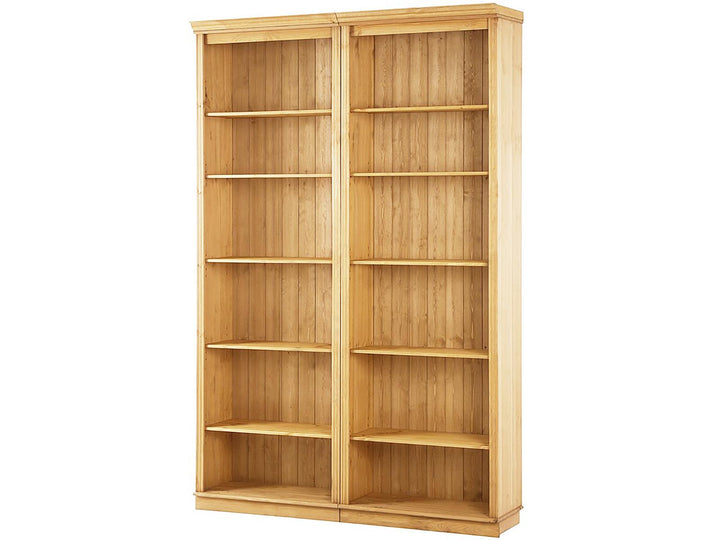 Anita Solid Wood 6 Shelf Open Bookcase - Brown