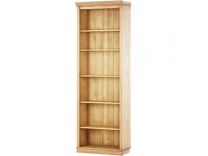 Anita Solid Wood 6 Shelf Open Bookcase - Brown