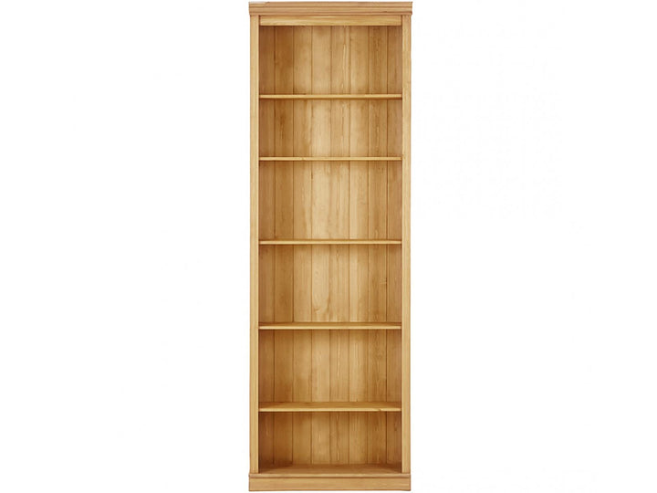 Anita Solid Wood 6 Shelf Open Bookcase - Brown