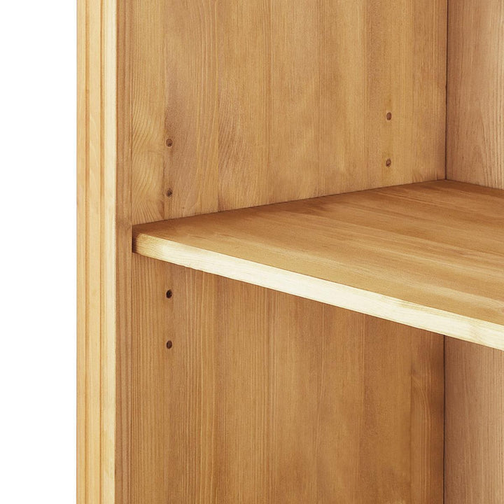 Anita Solid Wood 6 Shelf Open Bookcase - Brown