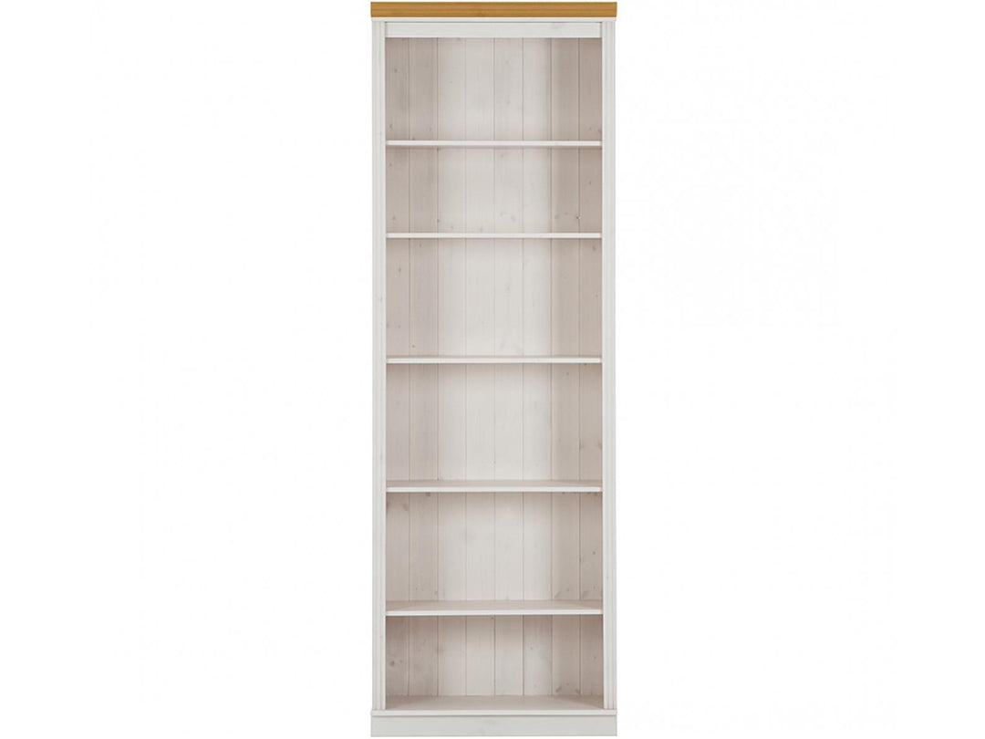 Anita Solid Wood 6 Shelf Open Bookcase - Honey