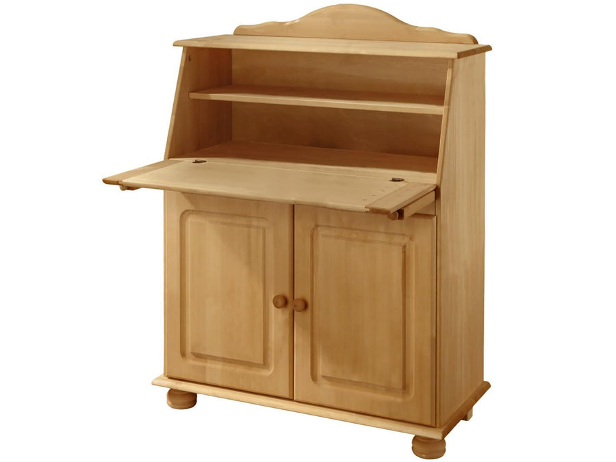 Solid Wood Desk with Closed Storage - Functional & Stylish – RealRooms
