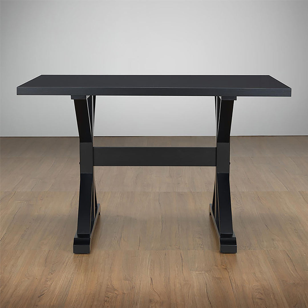 antique Trestle Table - Black