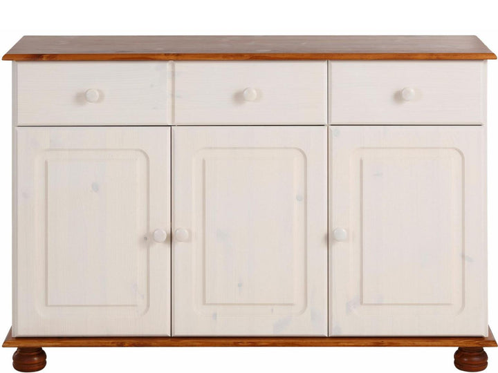 Chester Sideboard with 3 Drawers and 2 Cabinets - Honey