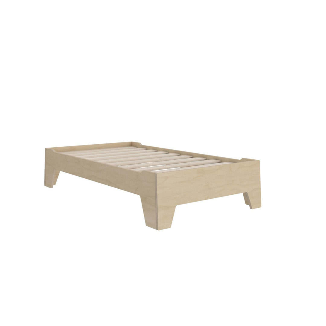 Alessi Montessori Toddler Floor Bed​ with 2 Heights - Natural - Crib & Toddler Mattress