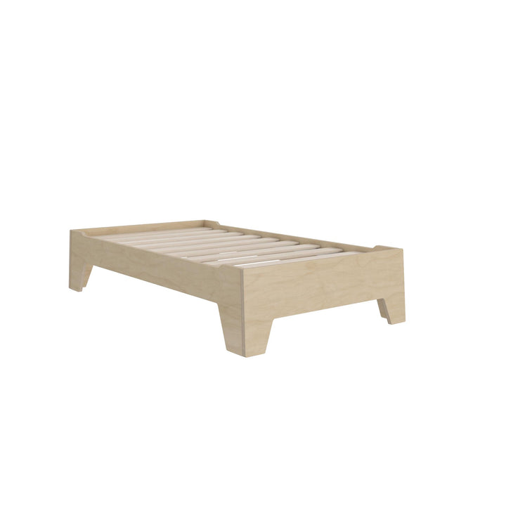 Alessi Montessori Toddler Floor Bed​ with 2 Heights - Natural - Crib & Toddler Mattress