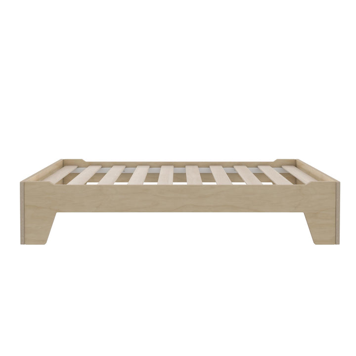Alessi Montessori Toddler Floor Bed​ with 2 Heights - Natural - Crib & Toddler Mattress