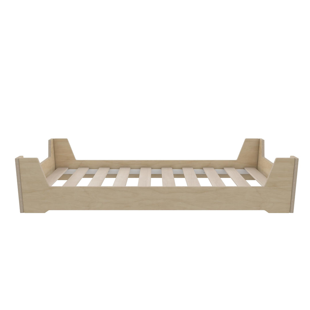 Alessi Montessori Toddler Floor Bed​ with 2 Heights - Natural - Crib & Toddler Mattress