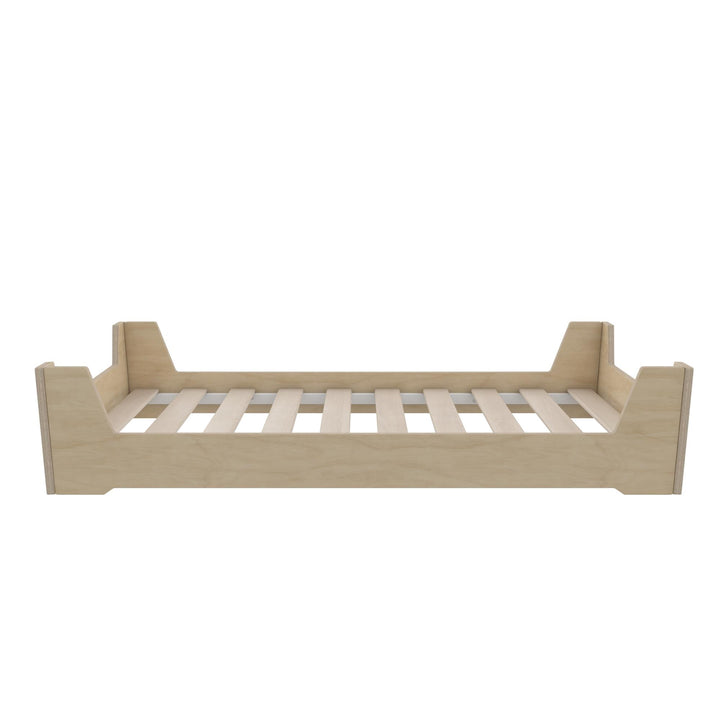 Alessi Montessori Toddler Floor Bed​ with 2 Heights - Natural - Crib & Toddler Mattress