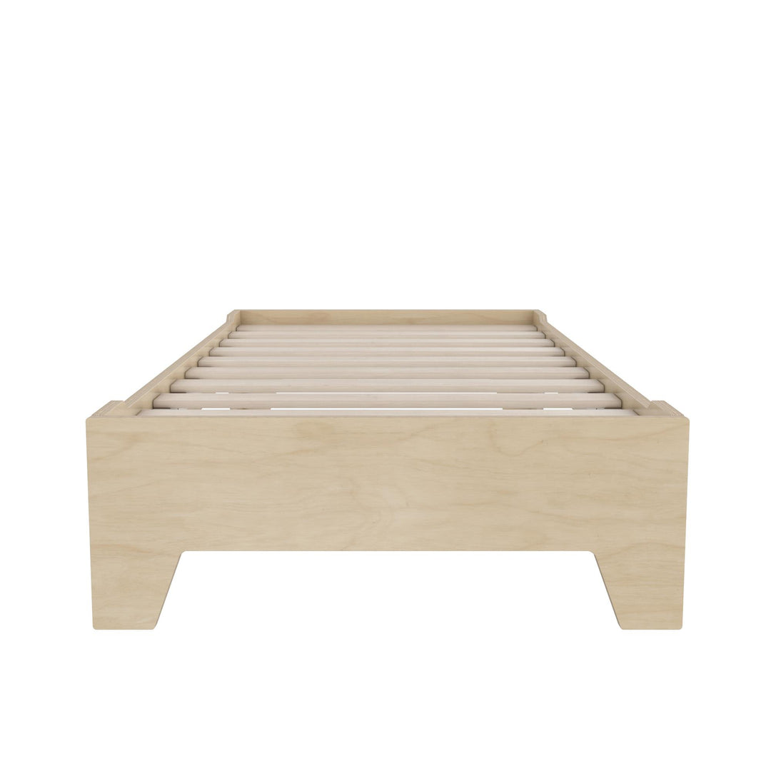 Alessi Montessori Toddler Floor Bed​ with 2 Heights - Natural - Crib & Toddler Mattress