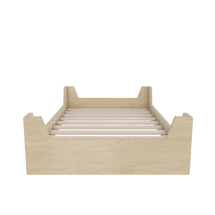 Alessi Montessori Toddler Floor Bed​ with 2 Heights - Natural - Crib & Toddler Mattress