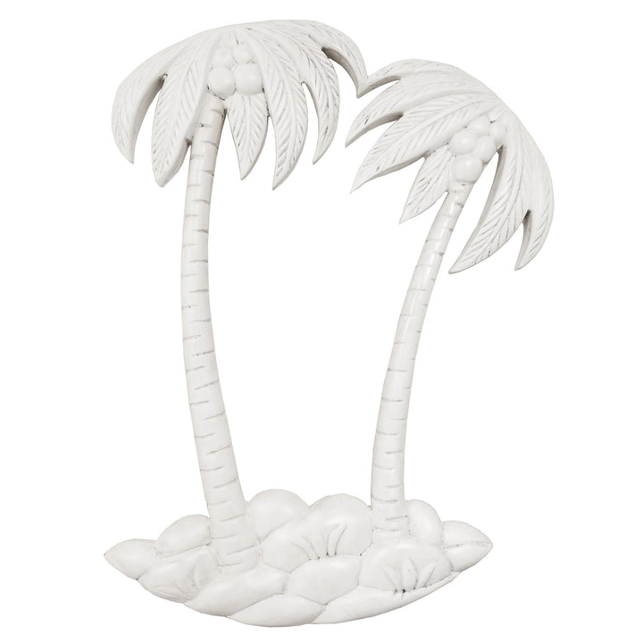 Monaco Sag Harbor Round Palms End Table - N/A