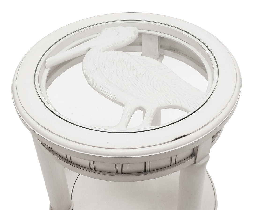 Round Pelican End Table - N/A
