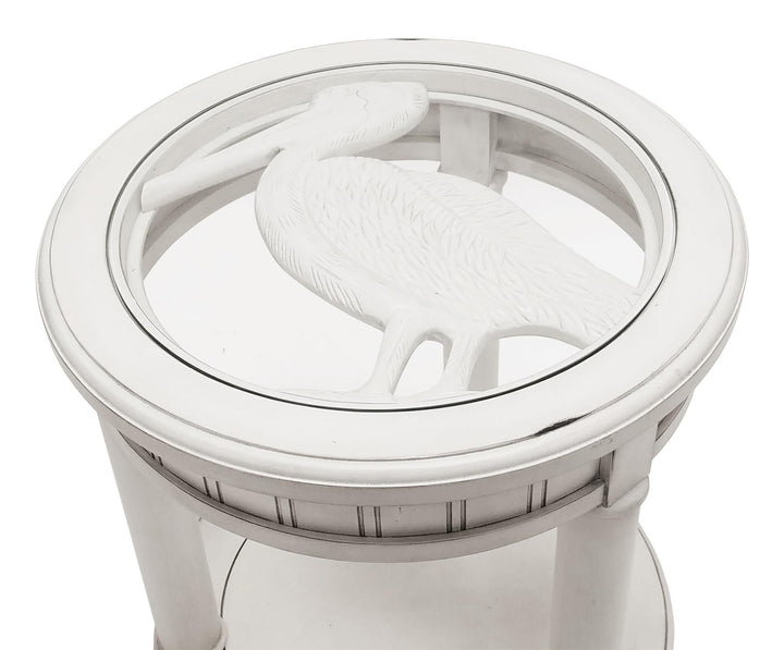 Round Pelican End Table - N/A