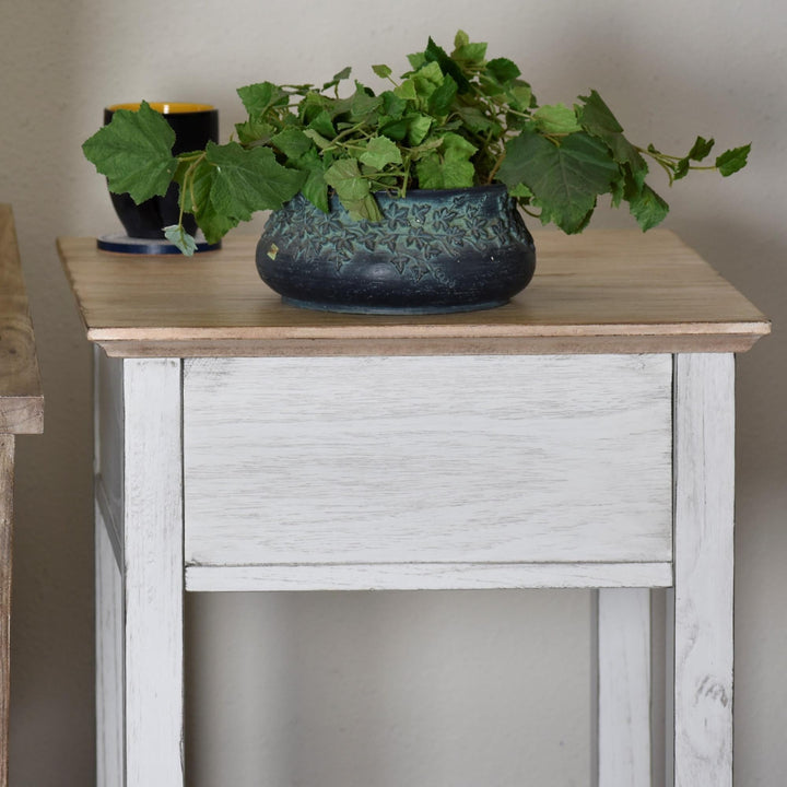 Square End Table - Beige