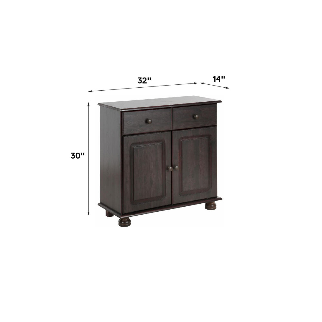 Chester Sideboard with 1 Drawer and 1 Cabinet - Rich Brown