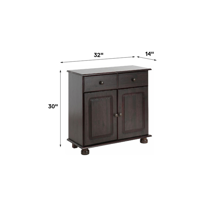 Chester Sideboard with 1 Drawer and 1 Cabinet - Rich Brown