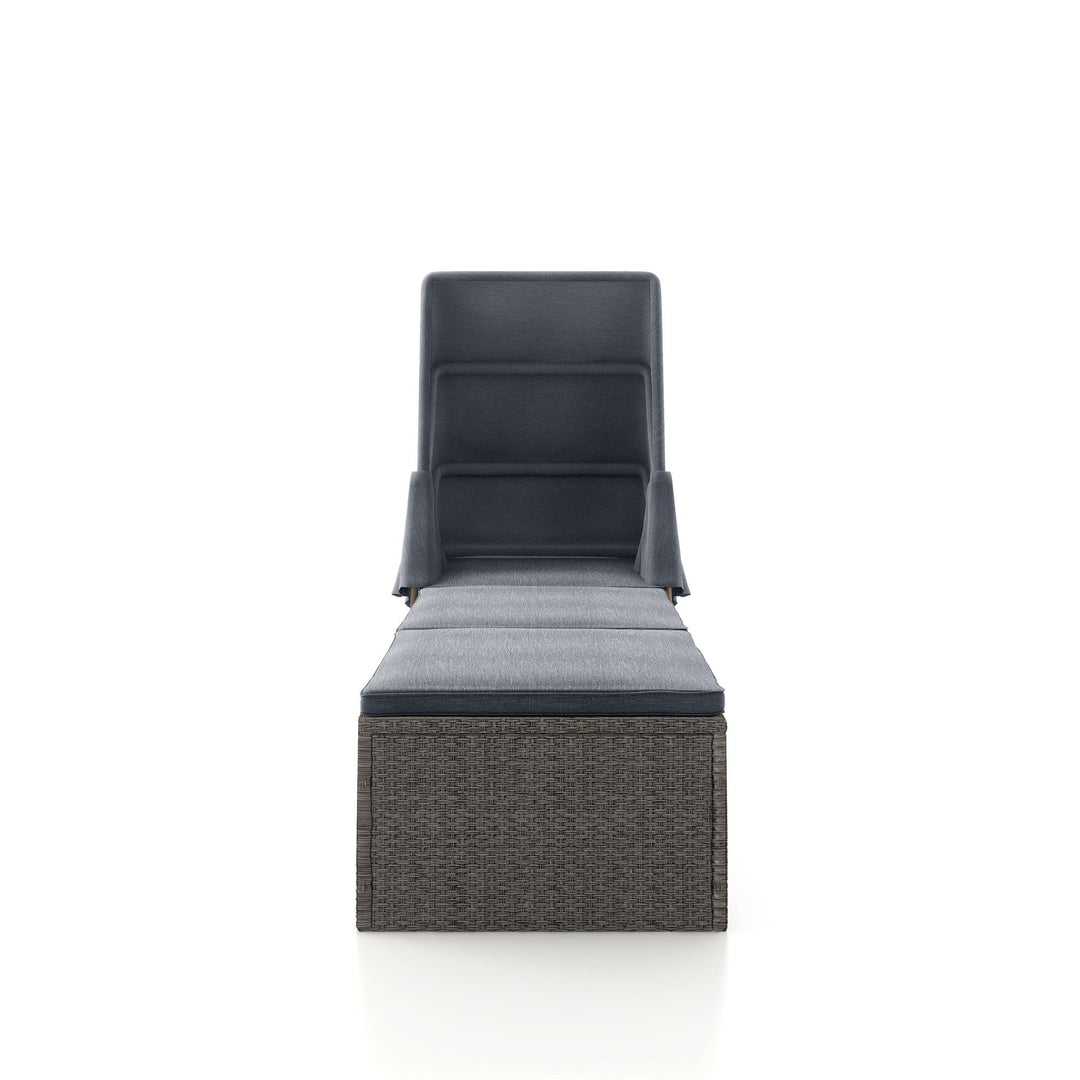 chaise with canopy - Gray