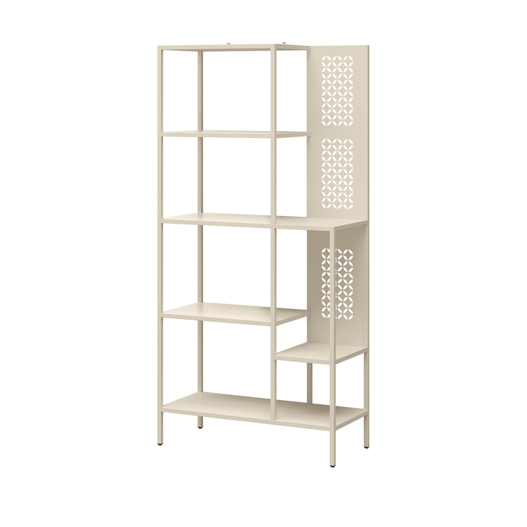 Four-layer metal bookcase solutions -  Parchment