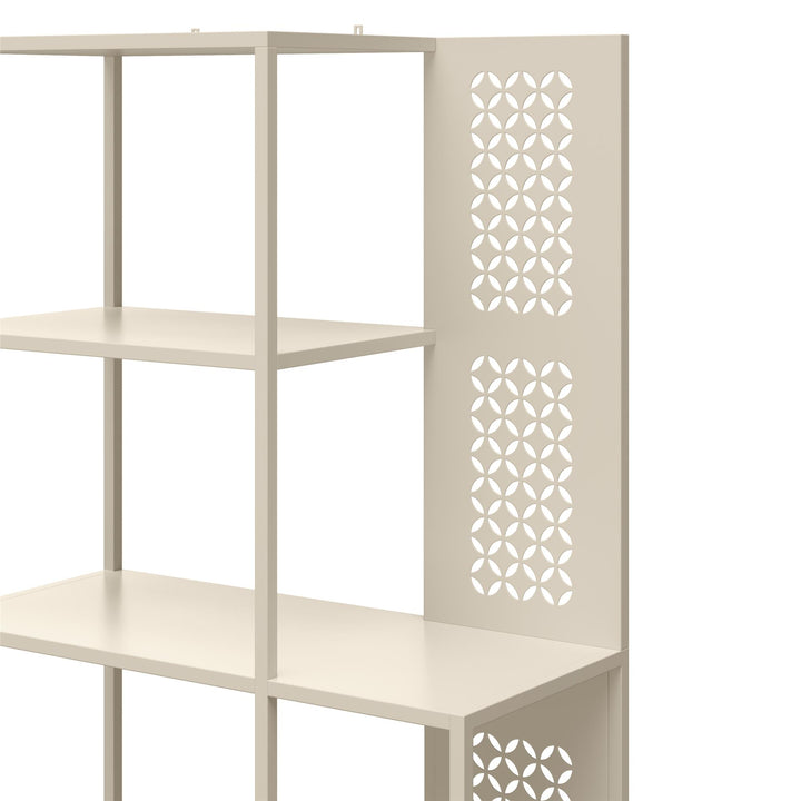 Stylish and functional Annie bookcases -  Parchment