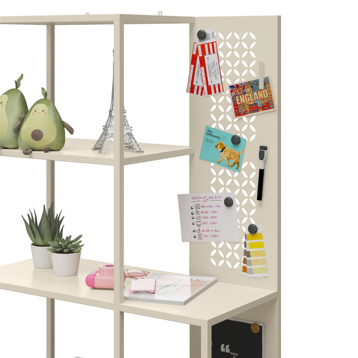 High-quality 4-tier metal shelves -  Parchment