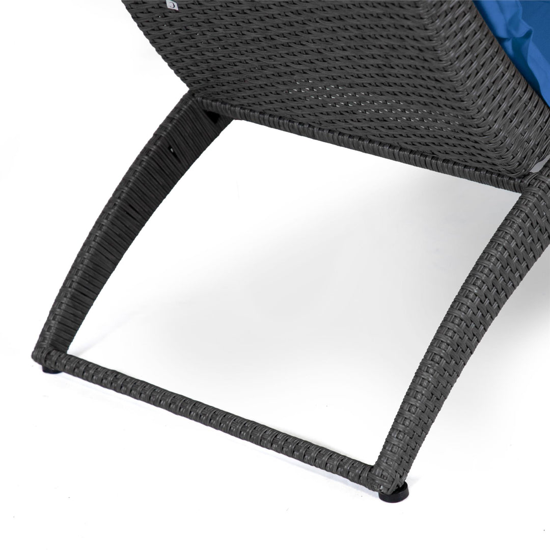 folding chaise lounge - Blue