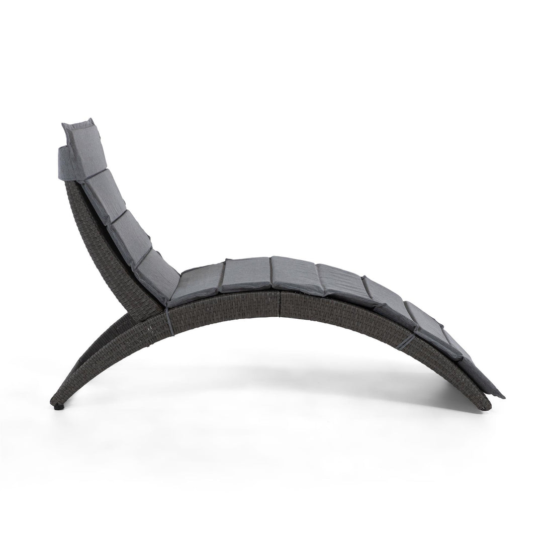 foldable chaise lounge - Gray