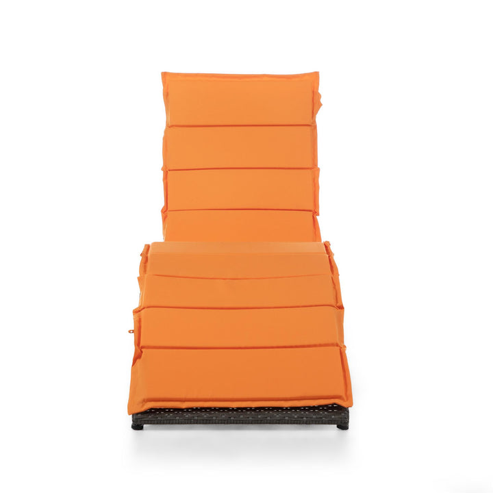 foldable chaise lounge - Orange