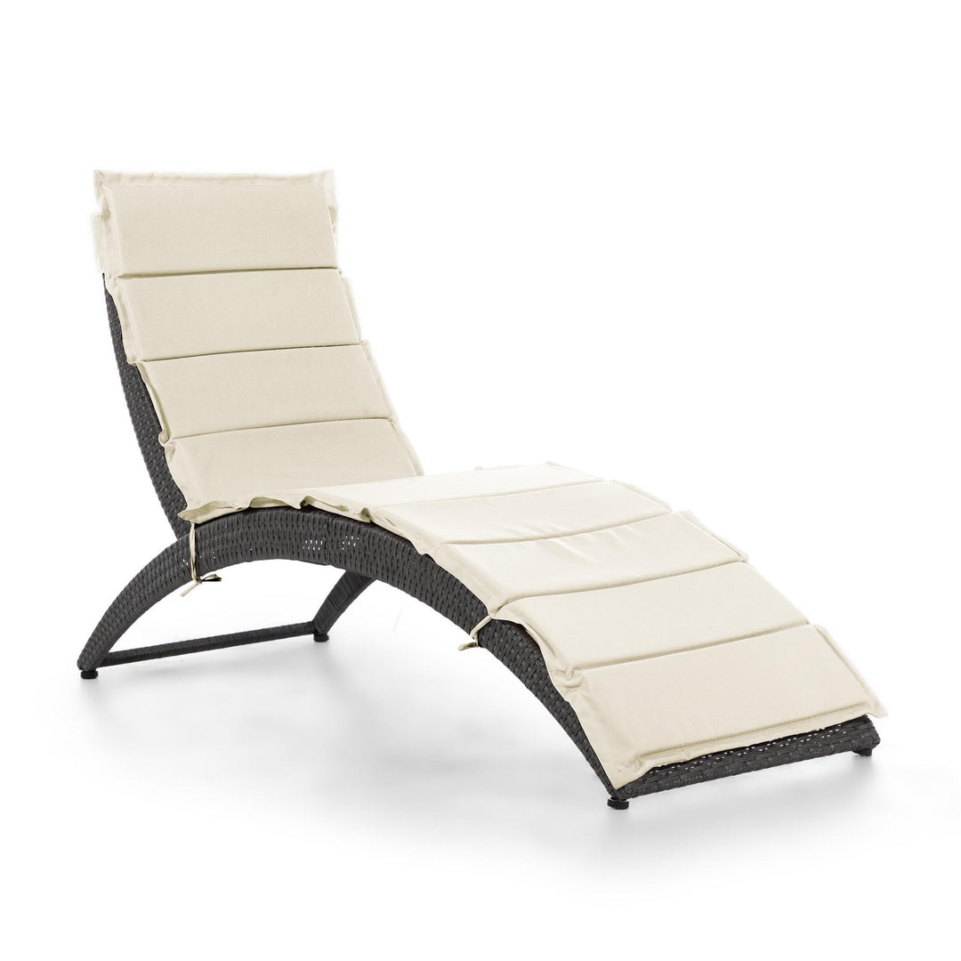 folding chaise lounge - White