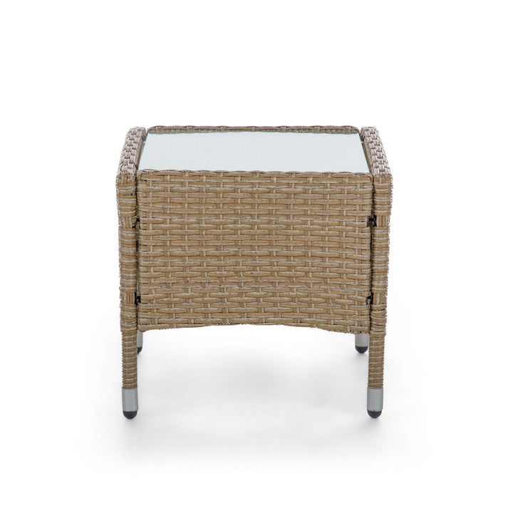 3 piece wicker patio set - Natural