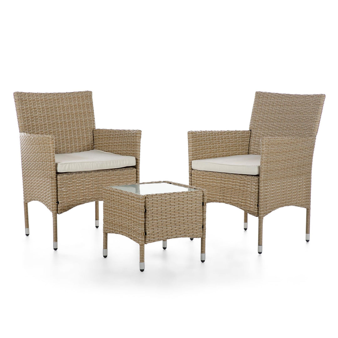 patio chat set - Natural