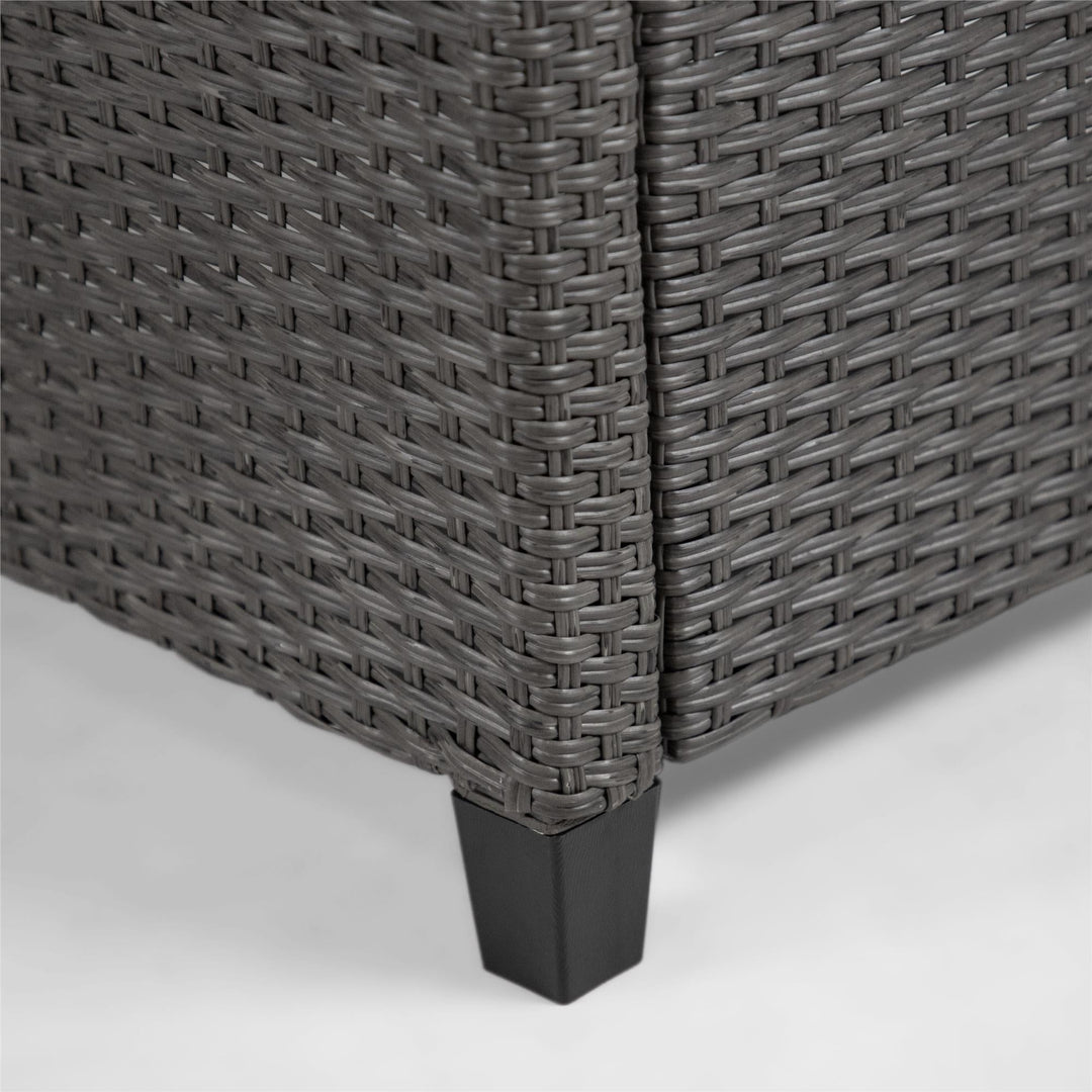 3 piece wicker patio set - Gray